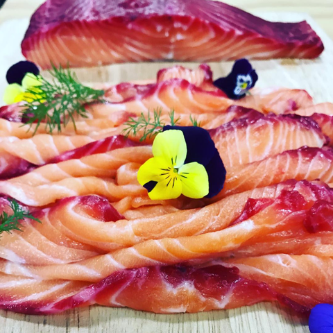 Beetroot cured salmon recipe