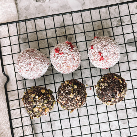 Bliss balls - a variety of flavours