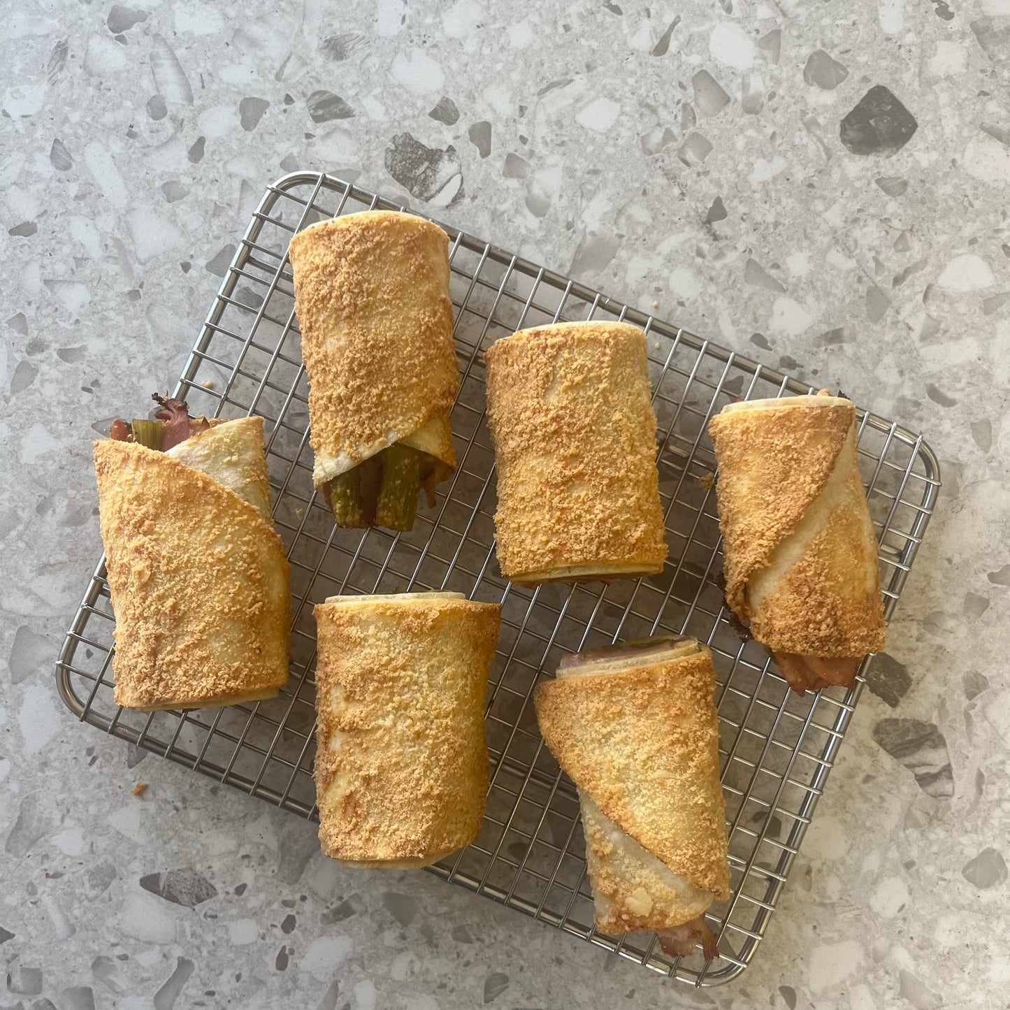 Ham and asparagus Wraps