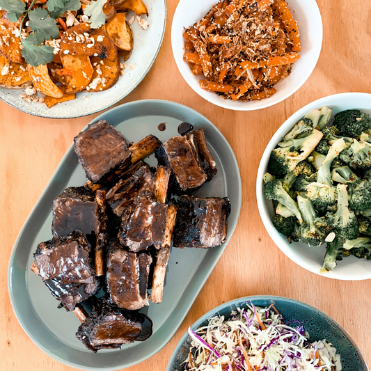 Flat Iron Steak with sticky Asian glaze